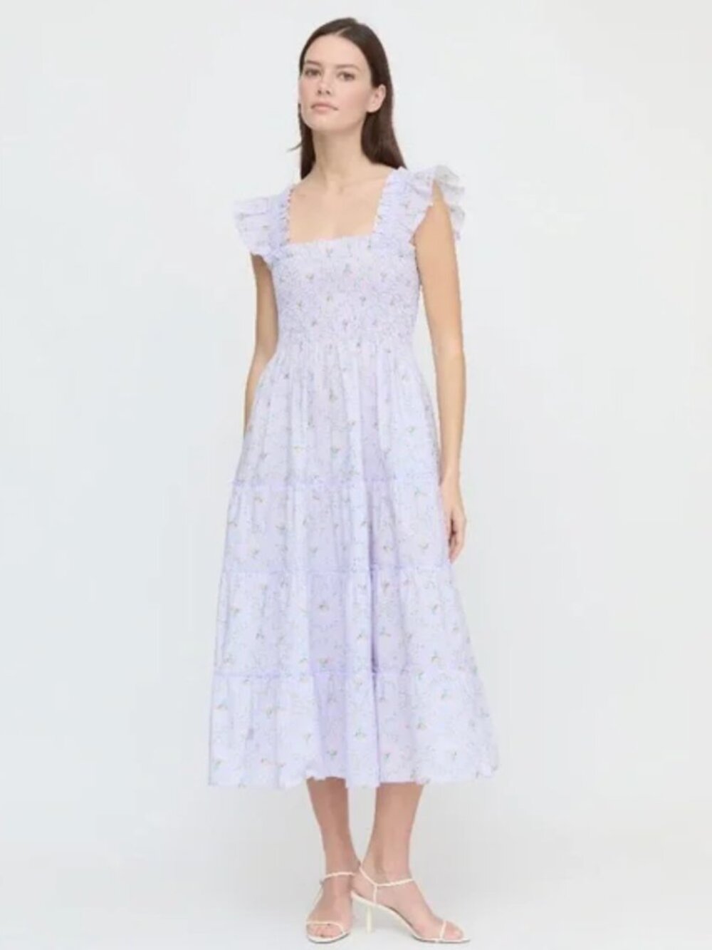 NWT Hill House Home x La Coqueta Ellie Nap Dress - Lilac Trellis, Small